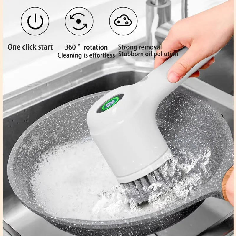 Xiaomi Smart Electric Cleaning Brush Handheld Multifunctional Cleaning Brush for Bathroom Washing and Kitchen Cleaning Tools